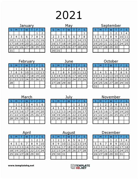 Printable Calendar 2021 Monthly Calendar Printable Printable