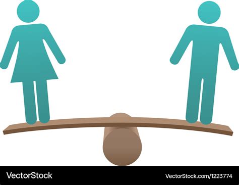 Equal Male Female Sex Equality Balance Royalty Free Vector