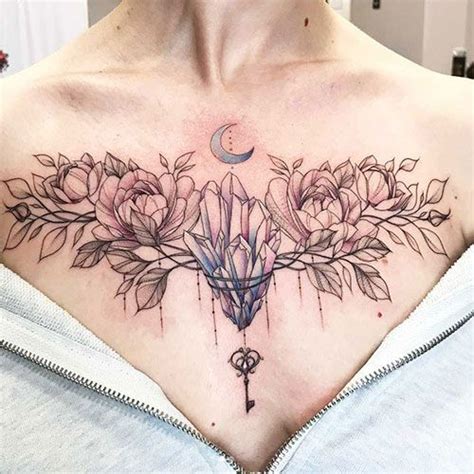 101 Best Chest Tattoos For Women 2020 Guide Chest Tattoos For Women Tattoos For Women