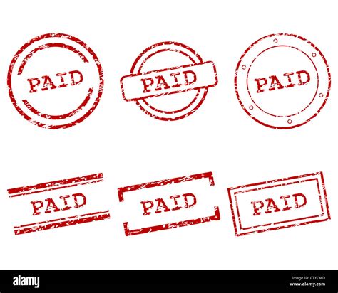 Paid Stamp Hi Res Stock Photography And Images Alamy