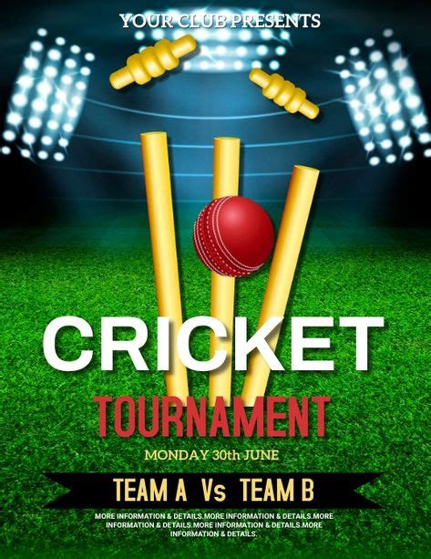 110 Cricket Poster Templates Ideas In 2021 Cricket Poster Cricket