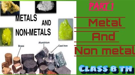 Metals And Non Metals Class Th Viii Science Animated Video Notes My
