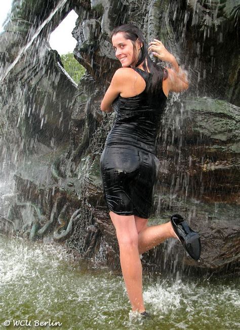 wet dress soaking wet wet clothes crossdressers favorite color cute outfits bodycon dress