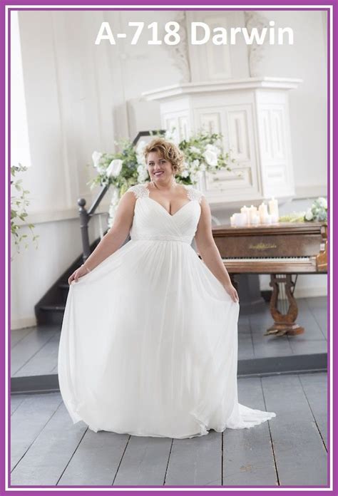Exclusivo, original y hermoso Vestido de Novia para Mujeres de tallas