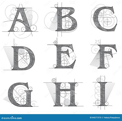 Architectural Lettering Template