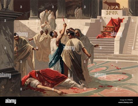 Historia Les Roms Asesinato Y Muerte De Cayo Julio César 12 Ac 44 Ac