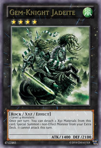 Non Effect Extra Deck Monster Support Gem Knight Jadeite Realistic