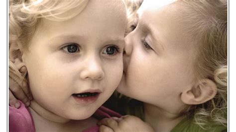 Baby Kiss Cute Child Kids Mood Love Gallery Hd Desktop