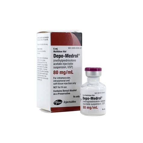 Depo Medrol Injectable 80mgml 5ml Anesthetics Pharmaceuticals