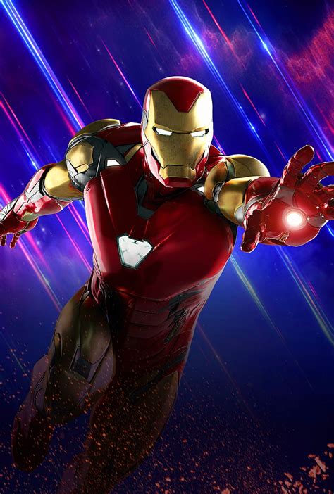 Hombre De Hierro Avengers Endgame Iron Man Póster Fondo De Pantalla
