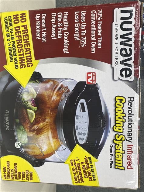 Nuwave Infrared Pro Plus Oven Model Black Cooking System Open Box Ebay