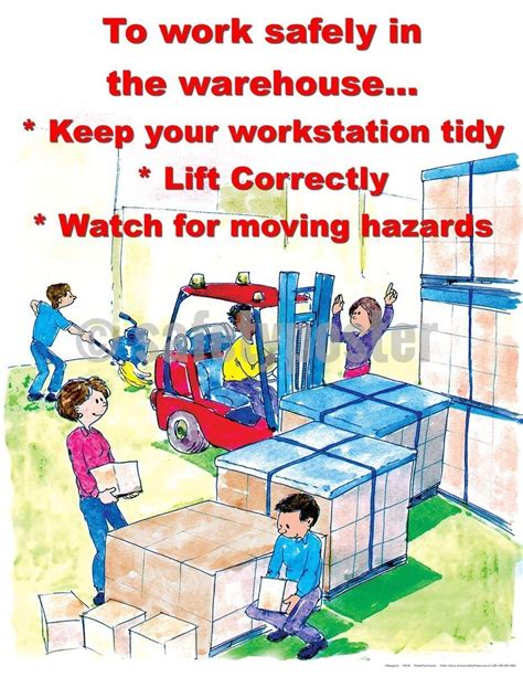 To Work Safely In The Warehouse Safety Poster