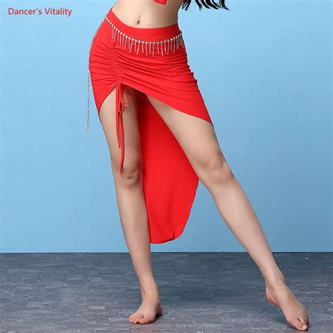 2018 New Belly Dance Practice Costume Irregular Sexy Belly Dance Skirt