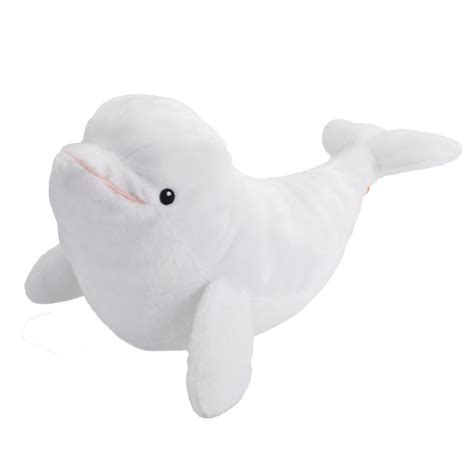 Ecokins Beluga Whale Soft Toy Stuffed Animal Wild Republic 1538cm