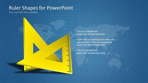 Ruler Shapes For Powerpoint Slidemodel