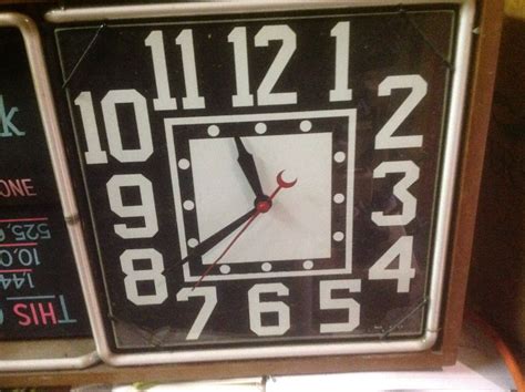 Vintage 1950s Action Ad Animated Neon Advertising Clock Obnoxious