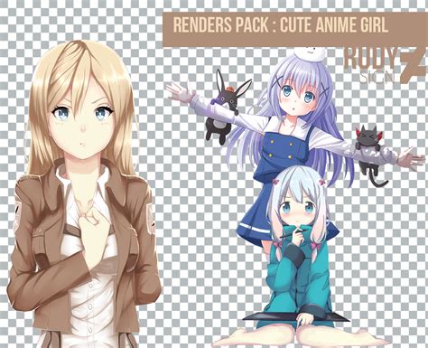 Renders Pack Cute Anime Girl by Rudy-Sign on DeviantArt