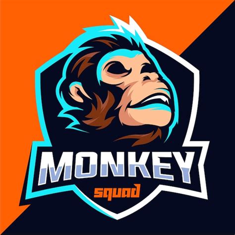 Premium Vector Monkey Squad Esport Logo Design