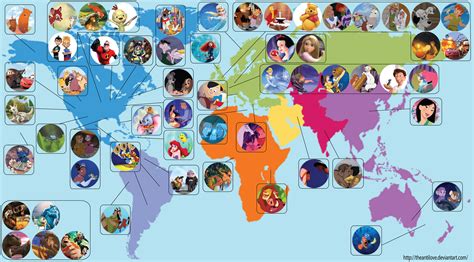 Heres A Map That Shows The Location Of Every Disney And
