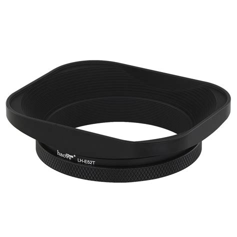 Universal Square Metal Screw In Mount Lens Hood Cover For 52mm Filter