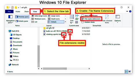 How To Display File Extensions And List Files With Details By Dan Vaughan