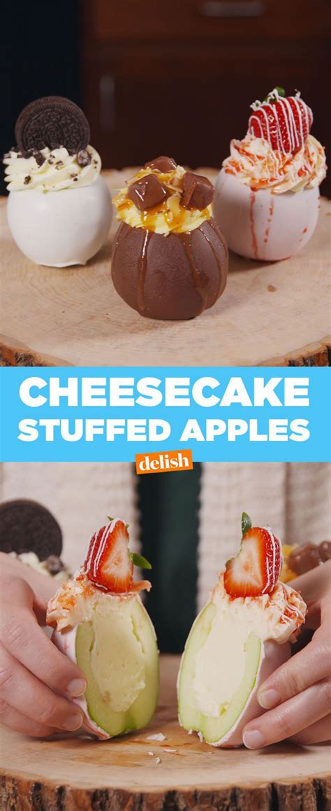 This Incredible Chocolate Covered Apple Is Stuffed With Cheesecake