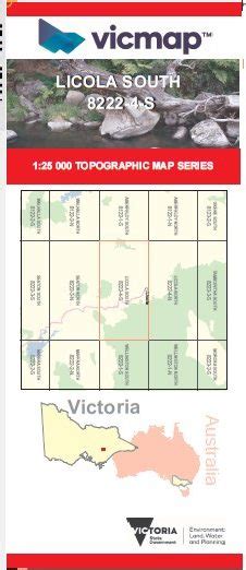 Licola South 1 25000 Vicmap Topographic Map 8222 4 S Maps Books