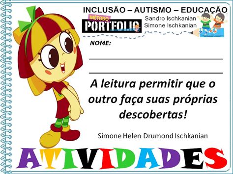 InclusÃo Autismo E EducaÇÃo Simone Helen Drumond Viva O Livro Atividades