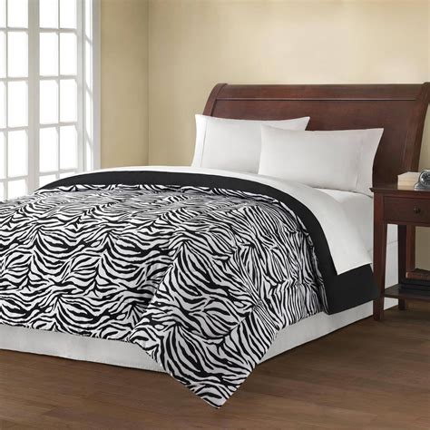 Mainstays Full Or Queen Zebra Print Comforter 1 Each
