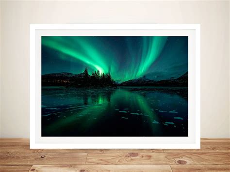 Aurora Northern Lights Iceland Photographic Artwork Canvas Picture Sale Au