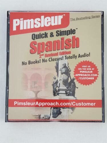 Pimsleur Quick And Simple Spanish 2nd Edition 4 Cds 8 Lessons