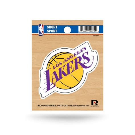 Los Angeles Lakers Sport Short Decal At Sticker Shoppe