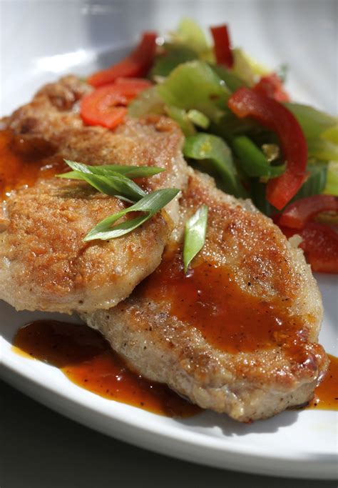 Brown pork chops and drain off any fat. Thin cut pork chops are quick dinner fare | The Seattle Times