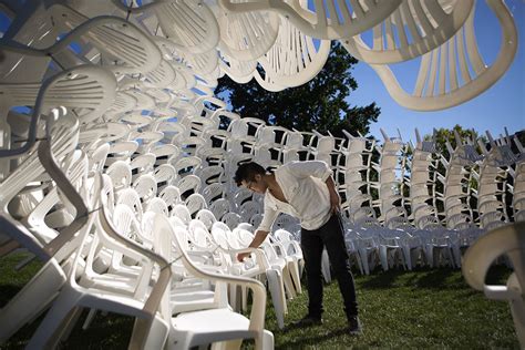 How Coda Used Hundreds Of White Plastic Chairs To Build A Recyclable