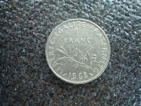 France French Coin 1 Franc 1968 Coin Km9251 Francs Etsy
