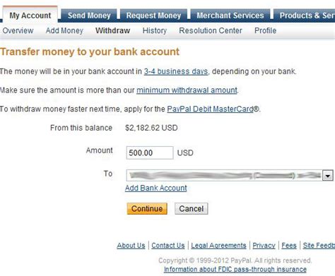 Select checking account when withdrawing money from an atm. Transfer Money To Bank From PayPal
