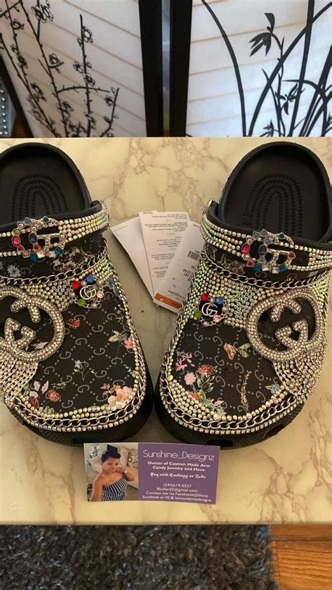 Gucci Inspired Crocs Designed By Sunshinedesignz Crocs Fashion