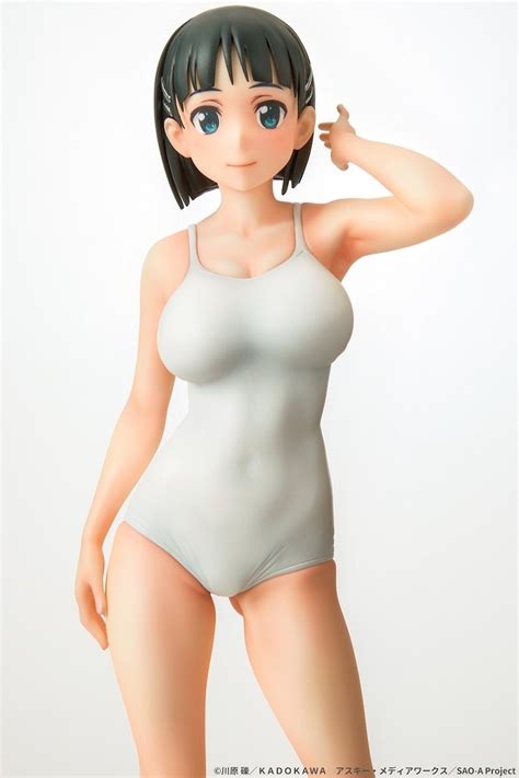 Sword Art Online Suguha Kirigaya White School Swimsuit Ver 17 Scale Figure Q Six Tokyo