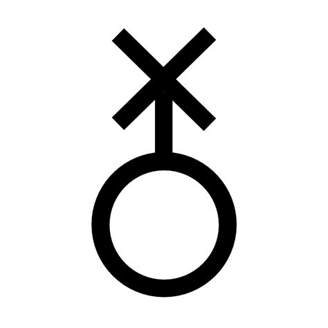 The theater's bathrooms were gender neutral, and this sign was posted inside each stall. Symbole für non-binäres Geschlecht | nonbinary.ch