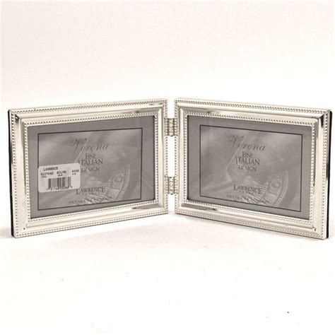Lawrence Frames 4x6 Hinged Double Horizontal Metal Picture Frame