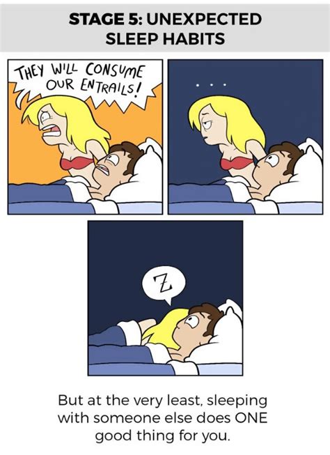 Illustrations That Clearly Show The 6 Stages Of Sleeping With Partner