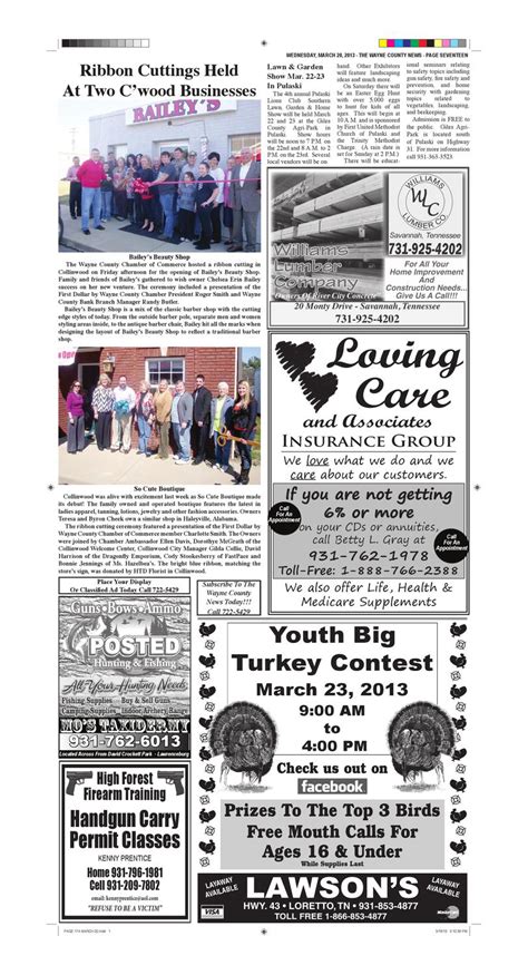 Wayne County News 03-20-13 by Chester County Independent - Issuu