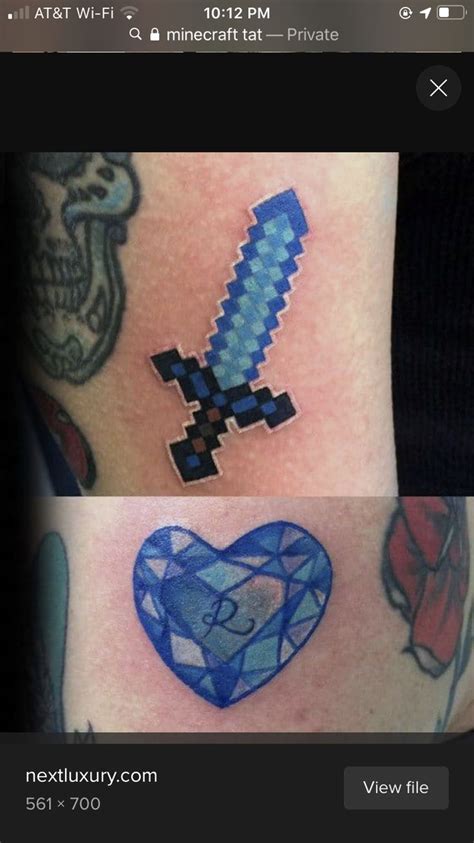 Pin By Jennel Corona On Tat Minecraft Tattoo Tattoos Gaming Tattoo