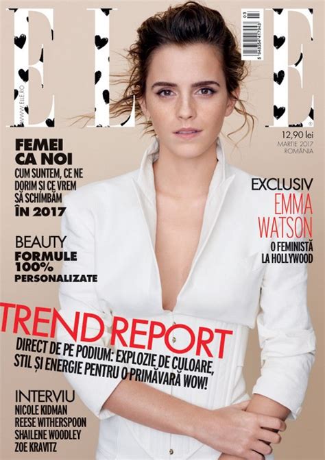Emma Watson Updates Emma Watson Covers Elle Romania March 2017