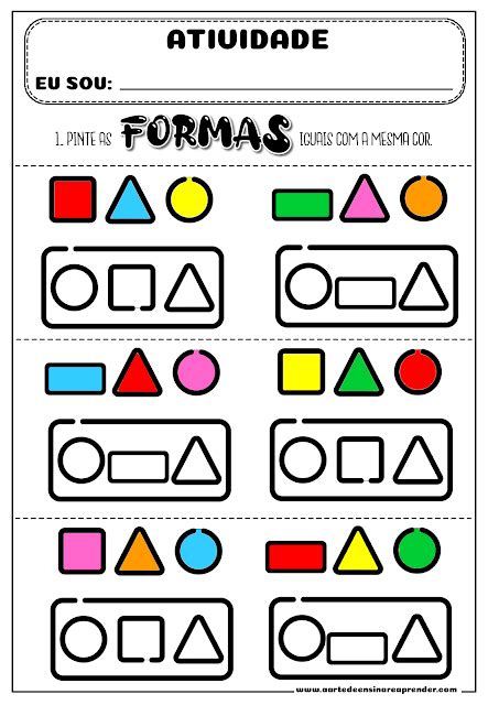 Atividade Pronta Cores E Formas Artofit