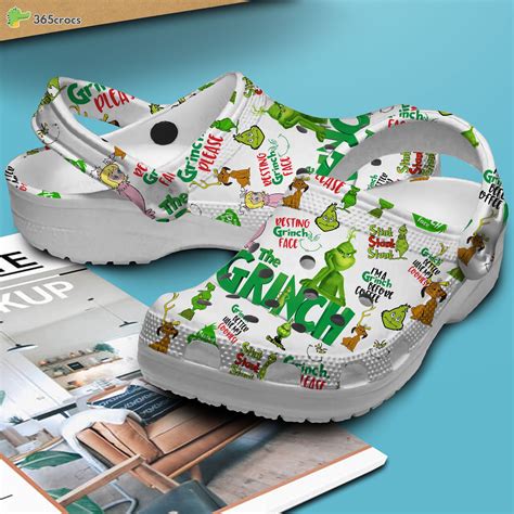The Grinch Cartoon Lovers Comfortable Clogs Shoes Crocs Exclusive