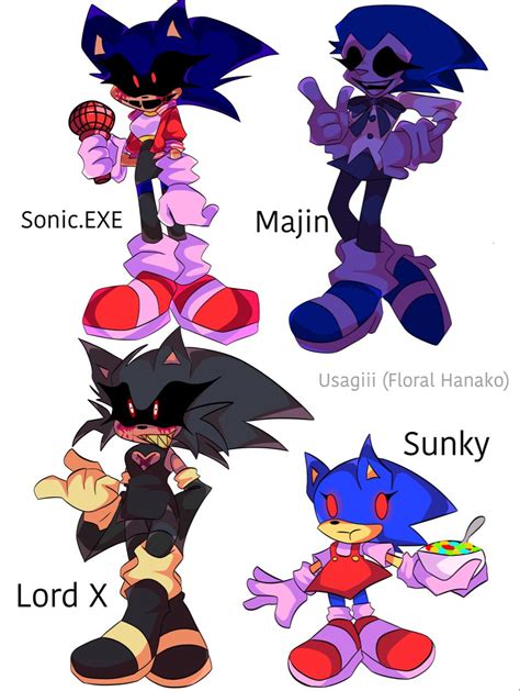 Sonic Exe Characters But Genderbent Character Design Character Art