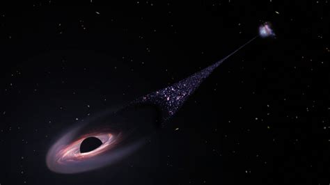 Hubble Descubre Un Agujero Negro Fugitivo Que Deja Un Rastro De