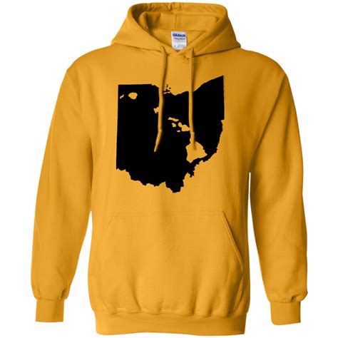 Living In Ohio With Hawaii Roots Pullover Hoodie 8 Oz In 2022