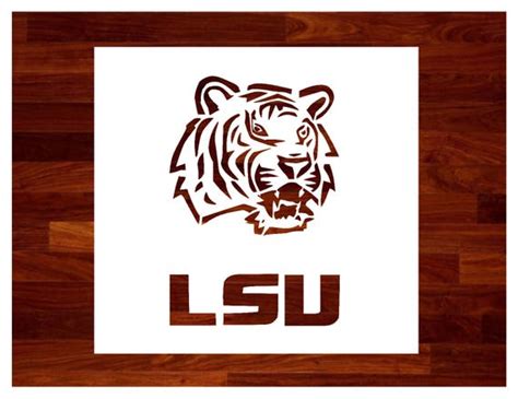 Lsu Tiger Stencil